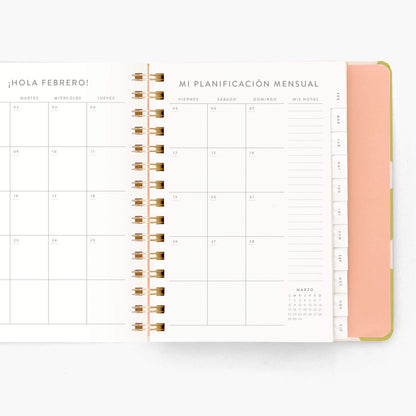 Agenda Semanal 2027. Espiral cubierta. Pistacho dream. Mediana.