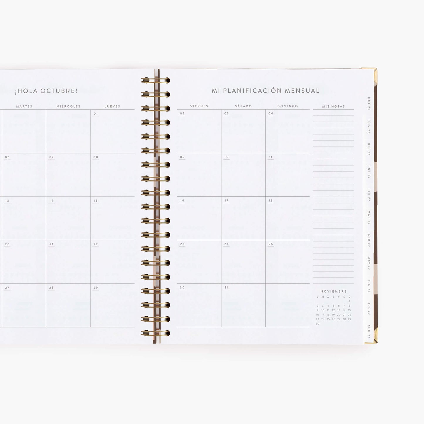 Agenda semanal 26-27. Chocolate love. Grande.