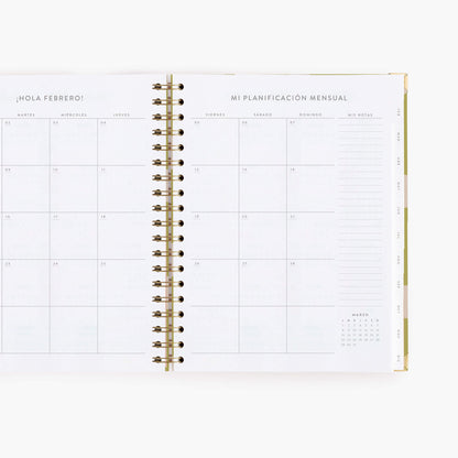 Agenda semanal 2027. Pistacho dream. Grande
