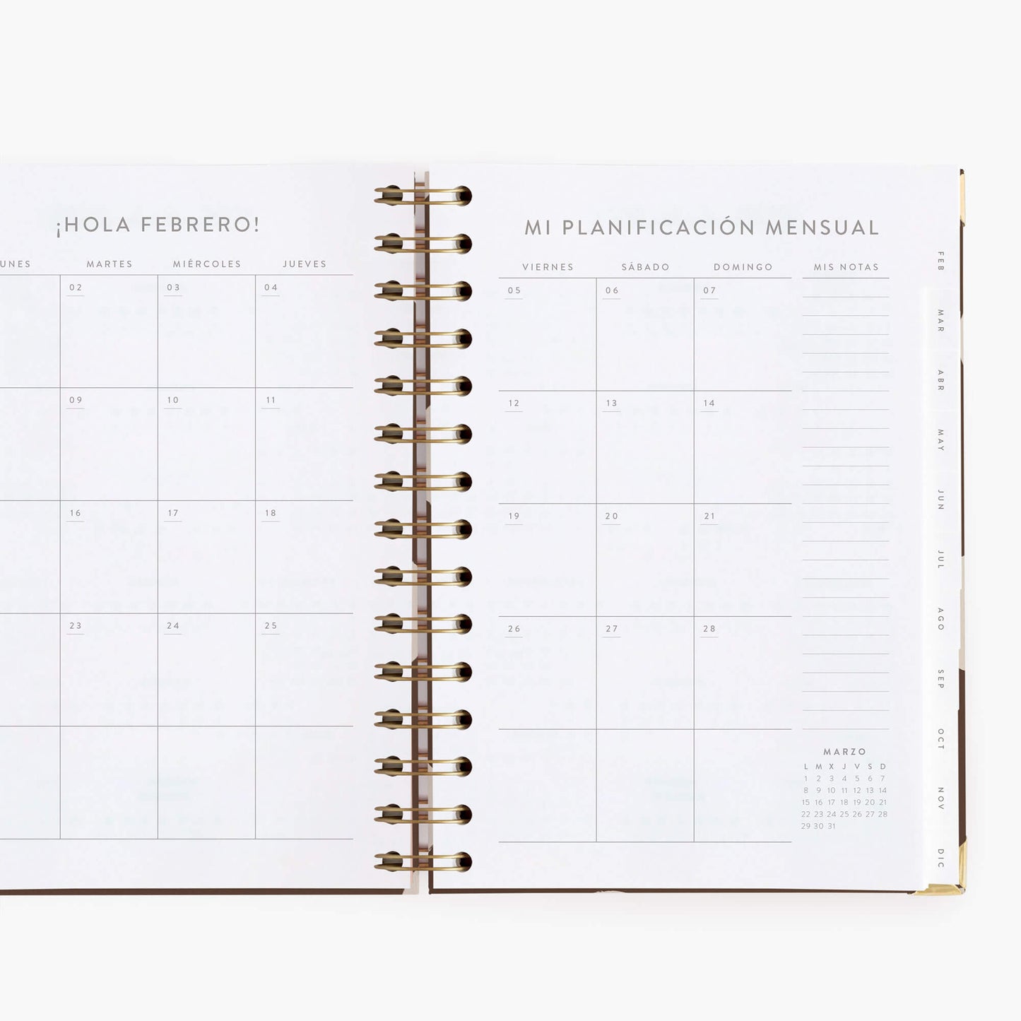 Agenda semanal 2027. Chocolate love. Mediana