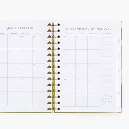 Agenda semanal 2027. Pistacho dream. Mediana