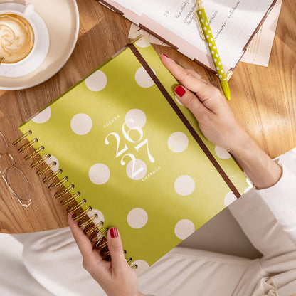 Agenda diaria 26-27. Pistacho dream. Grande.