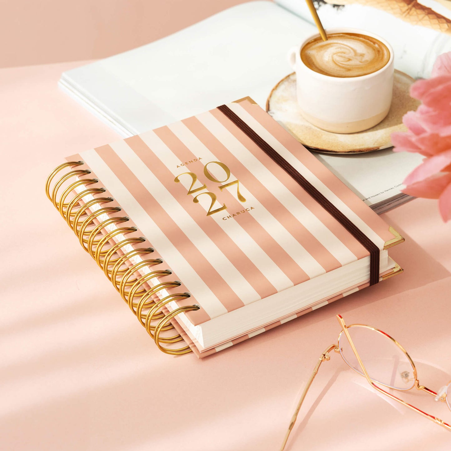 Agenda diaria 2027. Panamera Pink. Mediana