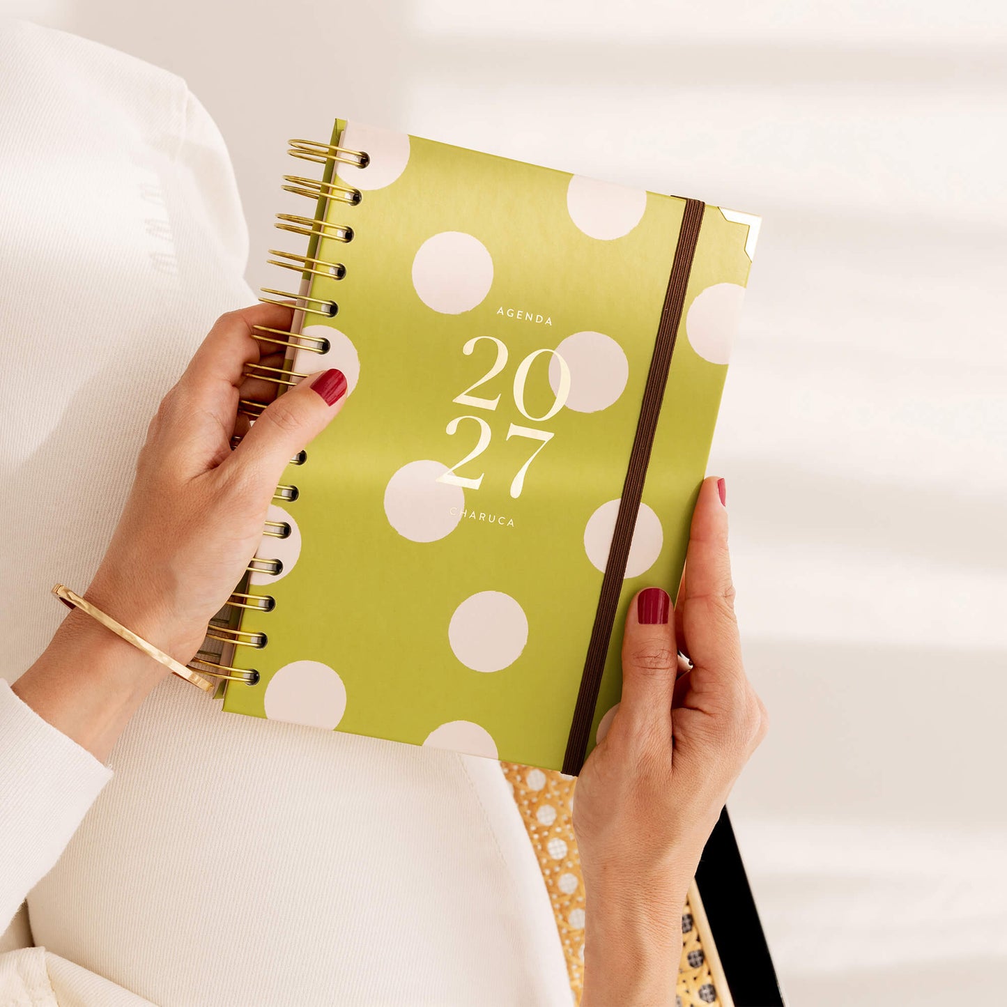 Agenda semanal 2027. Pistacho dream. Mediana