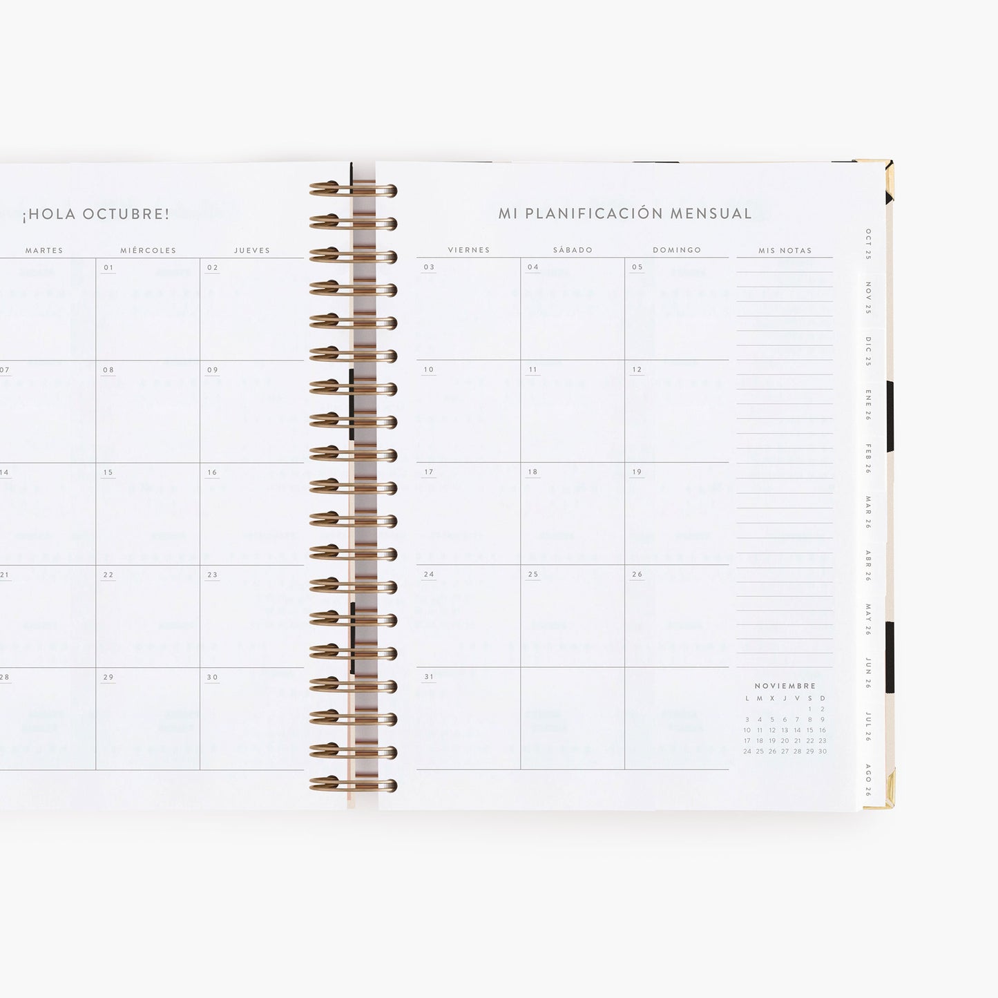 Agenda diaria 25-26. Minimal. Grande.