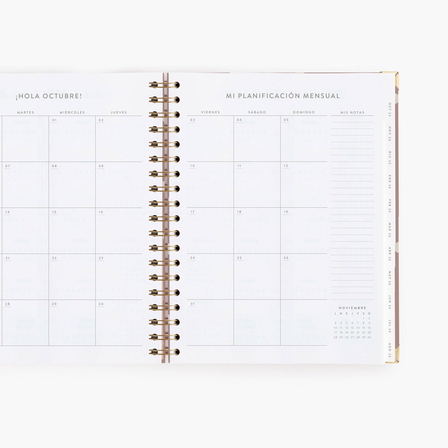 Agenda semanal 25-26. Mocca. Grande.