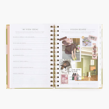 Agenda semanal 2027. Pistacho dream. Mediana