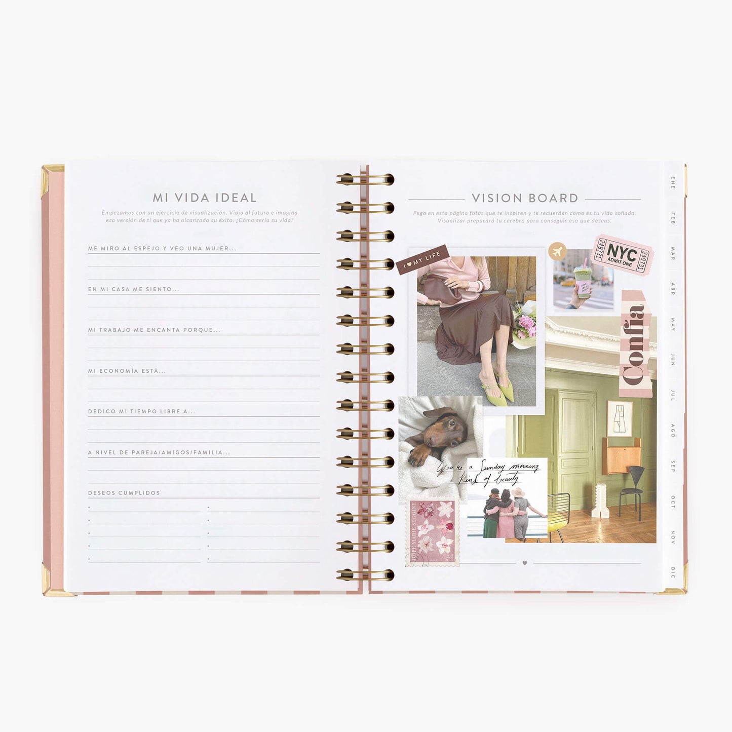 Agenda semanal 2027. Panamera Pink. Mediana