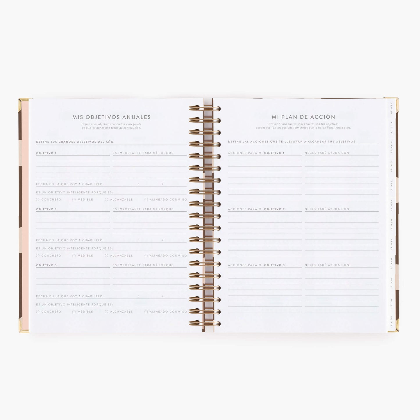 Agenda diaria 26-27. Chocolate love. Grande.