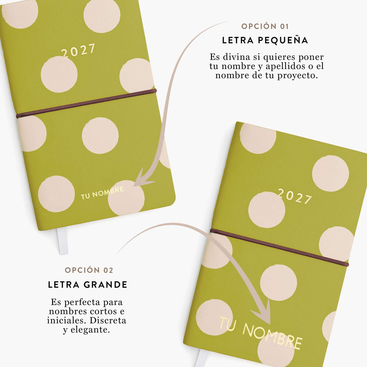 Agenda semanal 2027. Pistacho dream. Mini