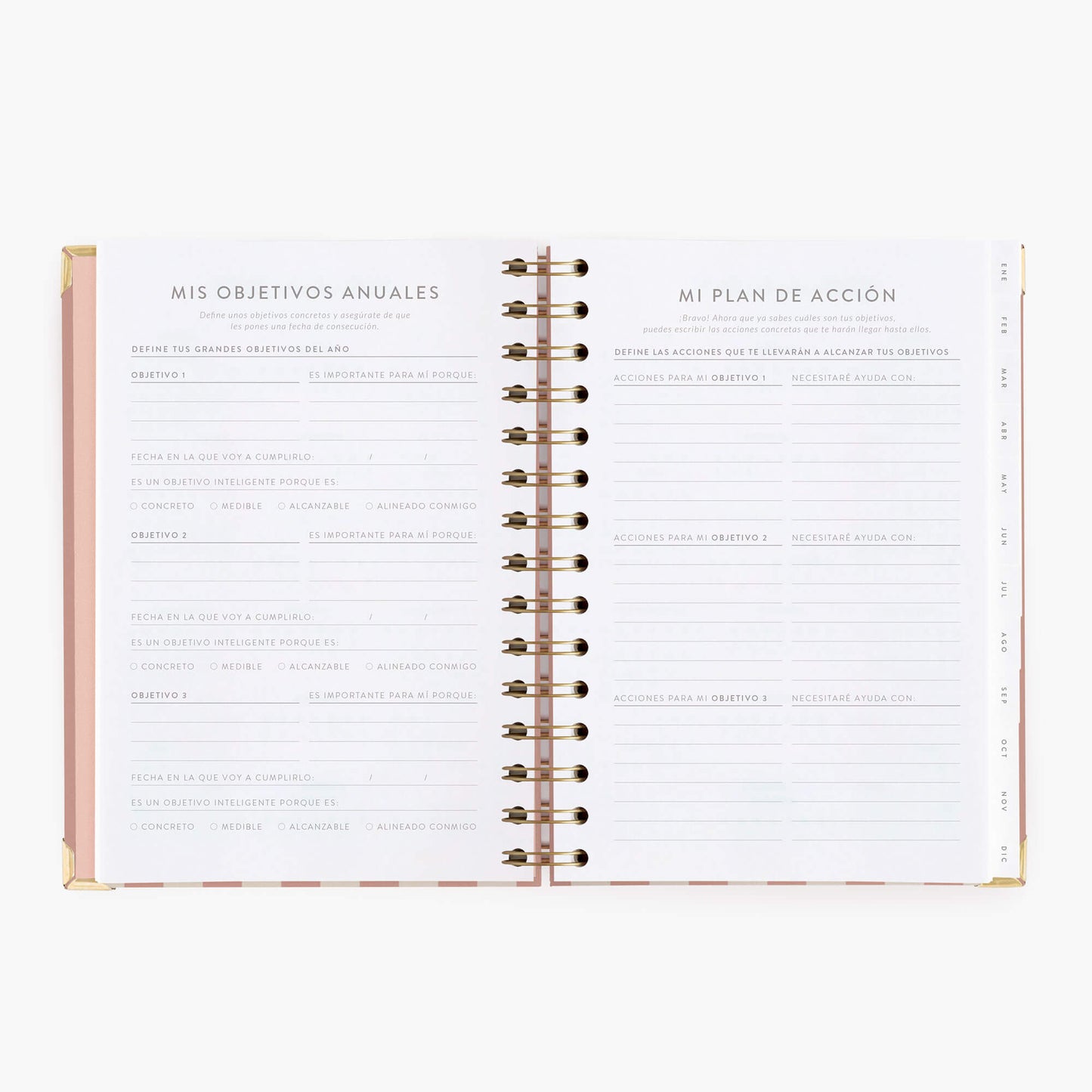 Agenda semanal 2027. Panamera Pink. Mediana