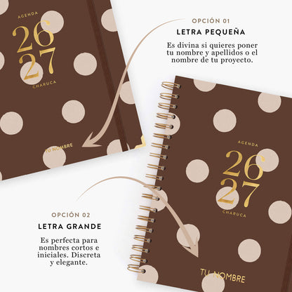 Agenda semanal 26-27. Chocolate love. Grande.