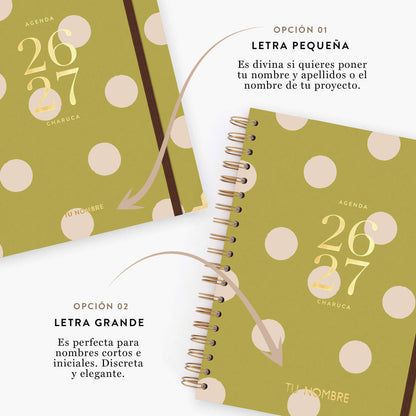 Agenda semanal 26-27. Pistacho dream. Grande.