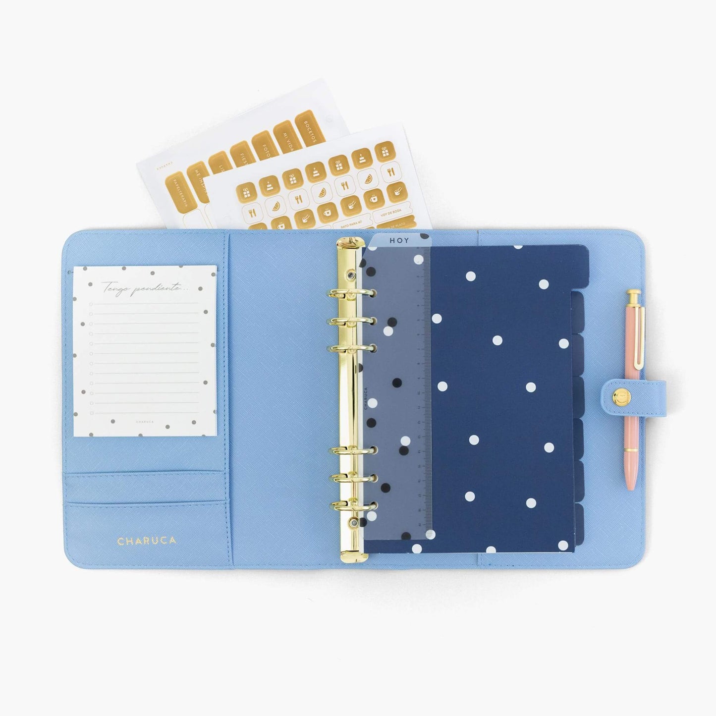 Planner personal A5. Azul calma.