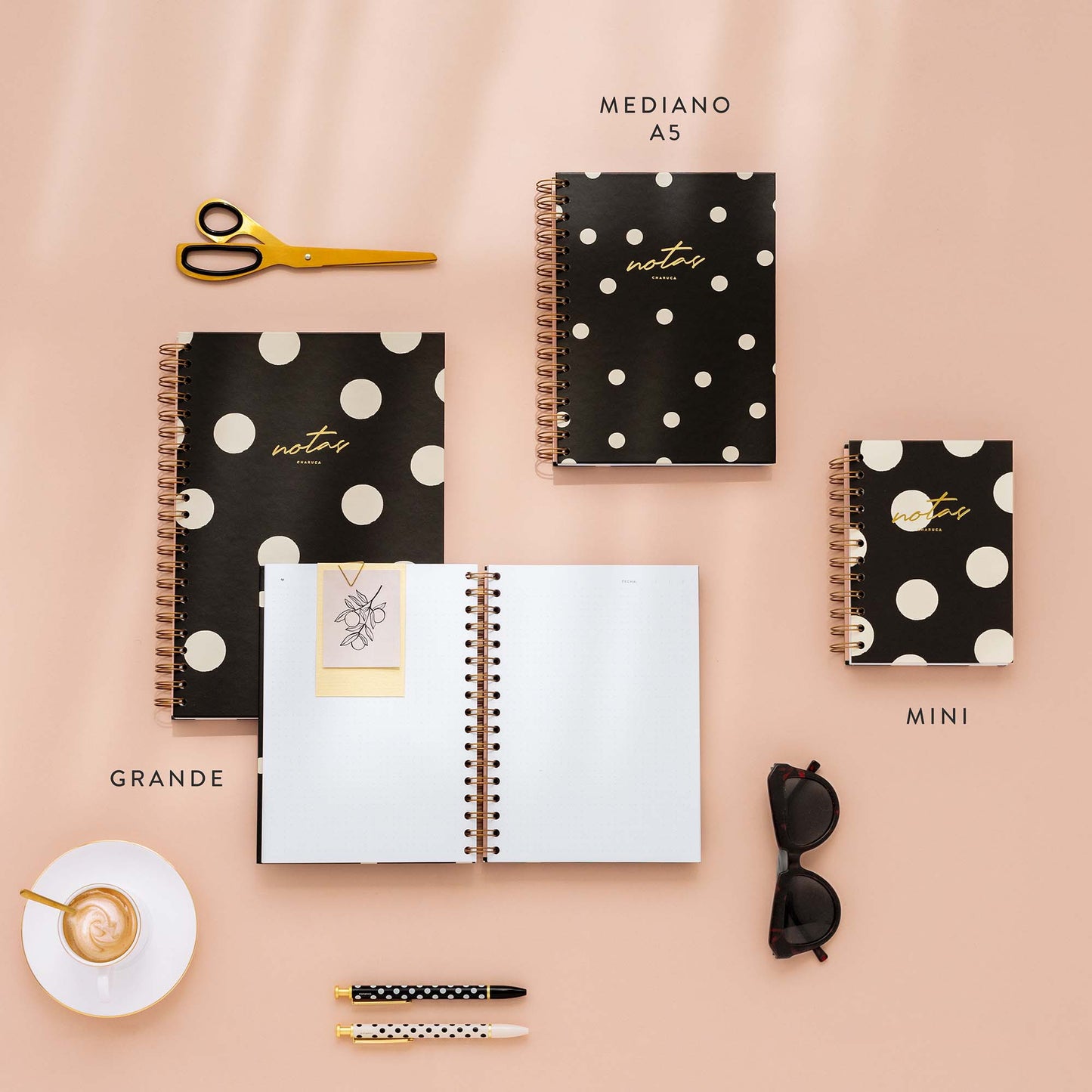 Cuaderno grande. Black.