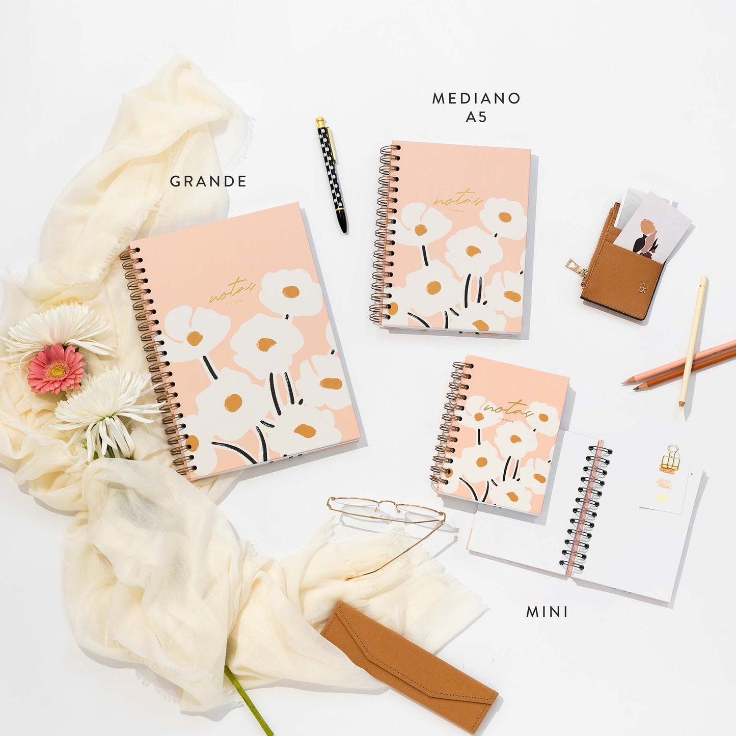 Cuaderno grande. Blossom.