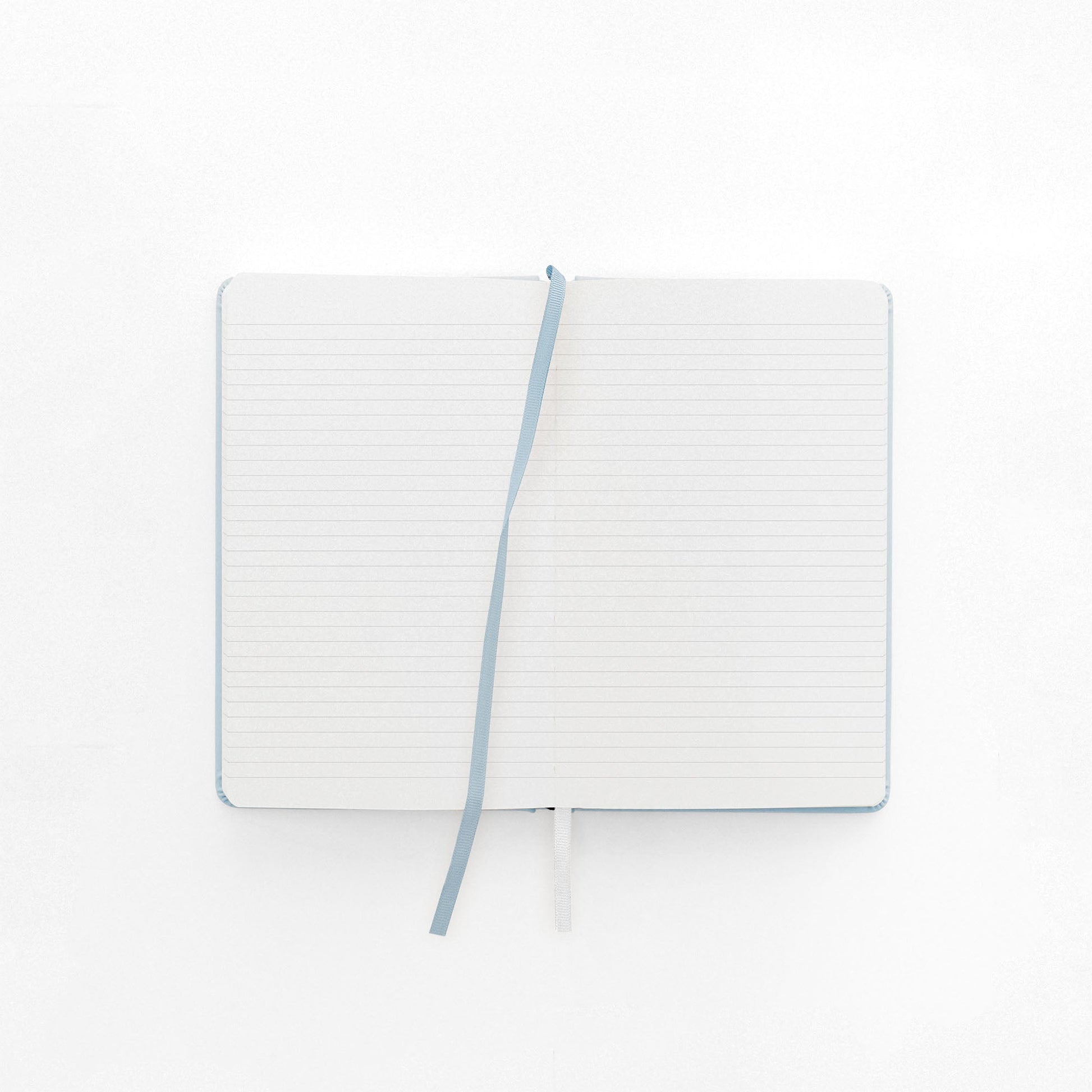 Cuaderno Journal hoja rayas. Azul calma.