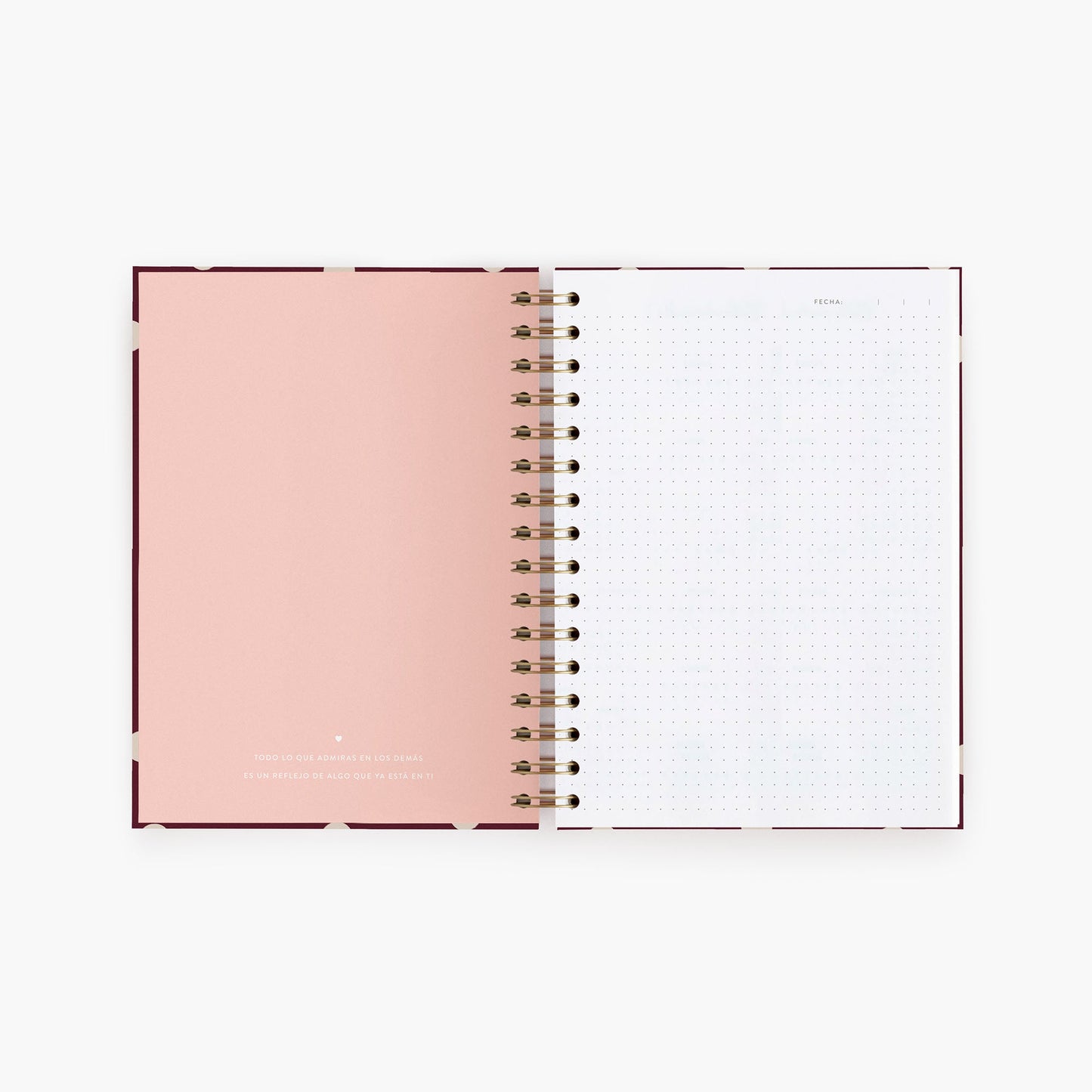 Cuaderno mediano. Cherry.