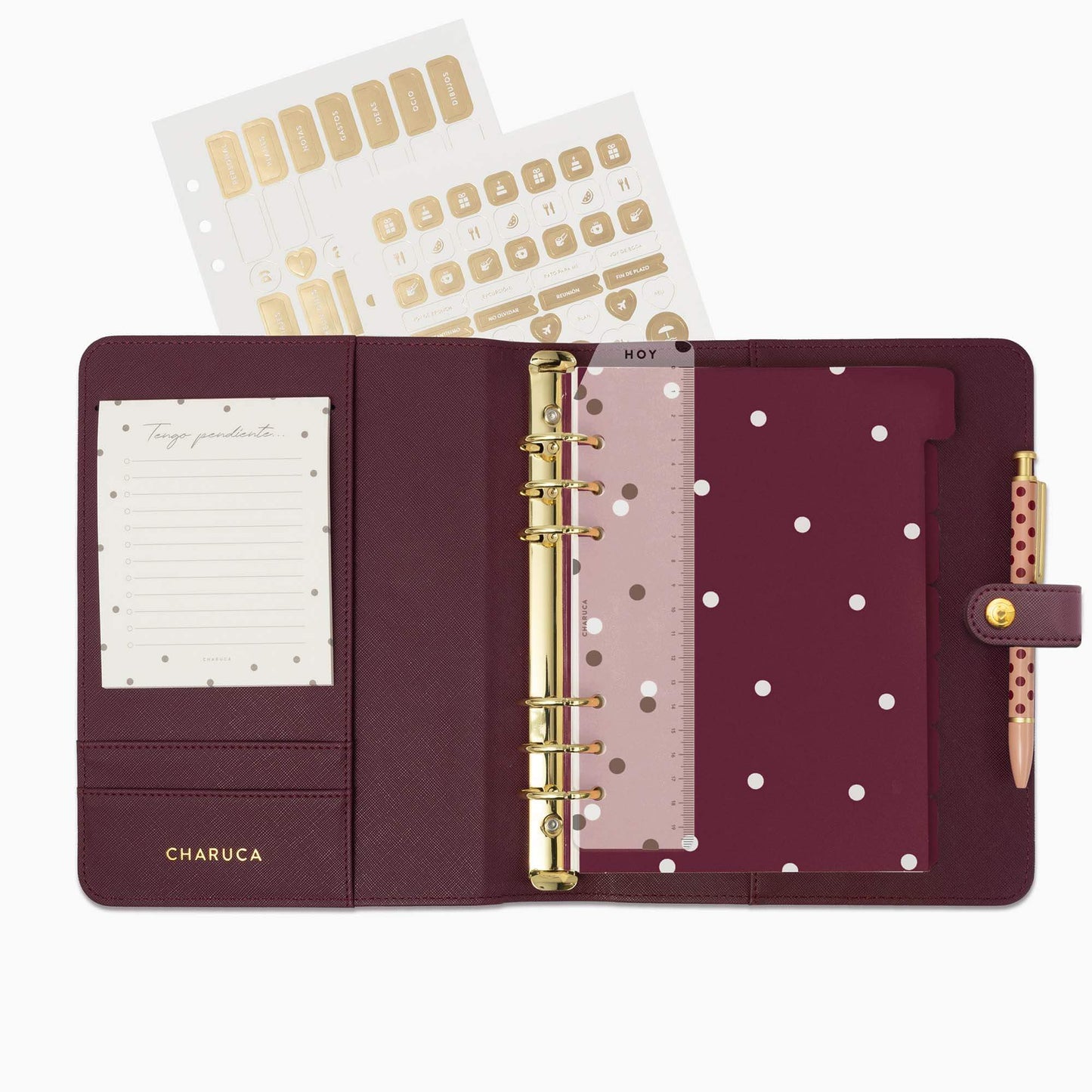 Planner personal A5. Cherry.