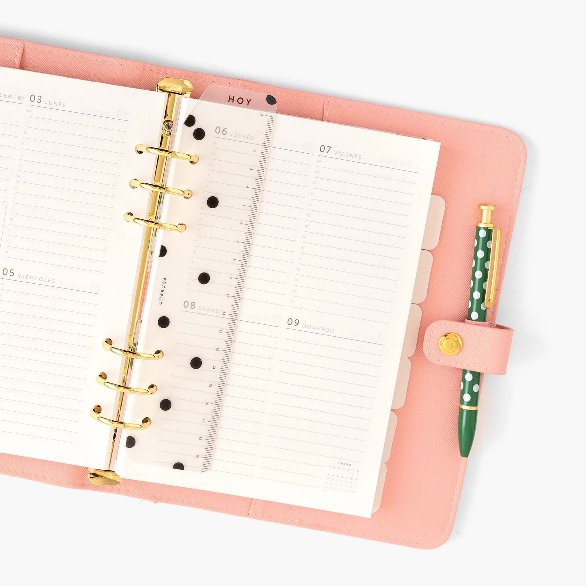 Planner personal A5. Pink.