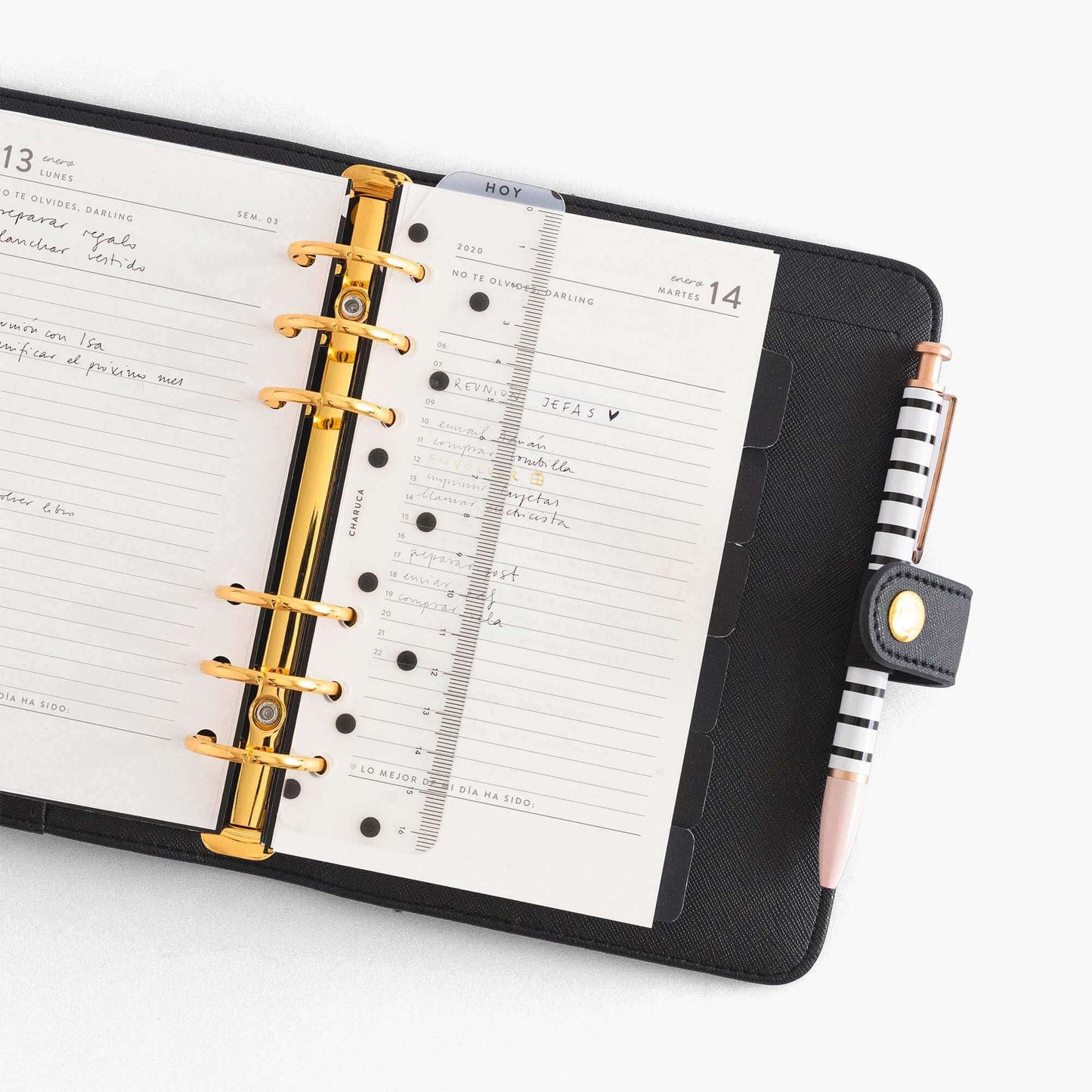 Planner personal A6. Black.