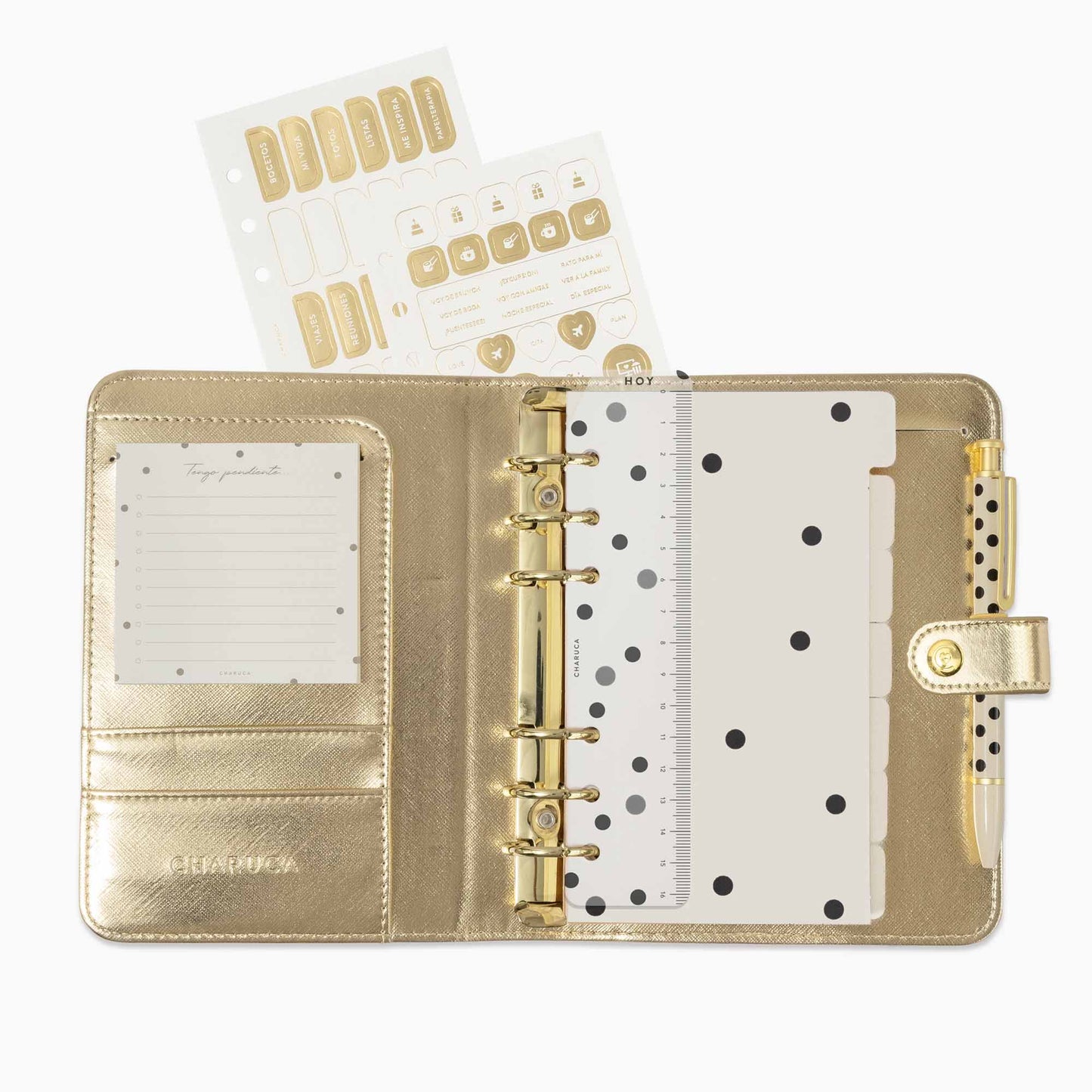 Planner personal A6. Gold.