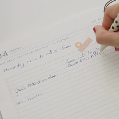 Tara. Agenda diaria 25-26. Black. Grande.