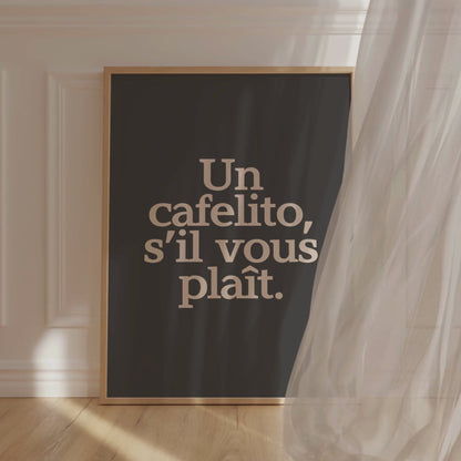 Café, s’il vous plaît. Póster.
