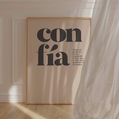 Confía. Póster.