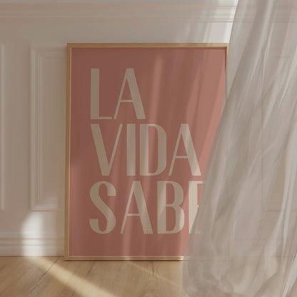 La Vida sabe. Póster.