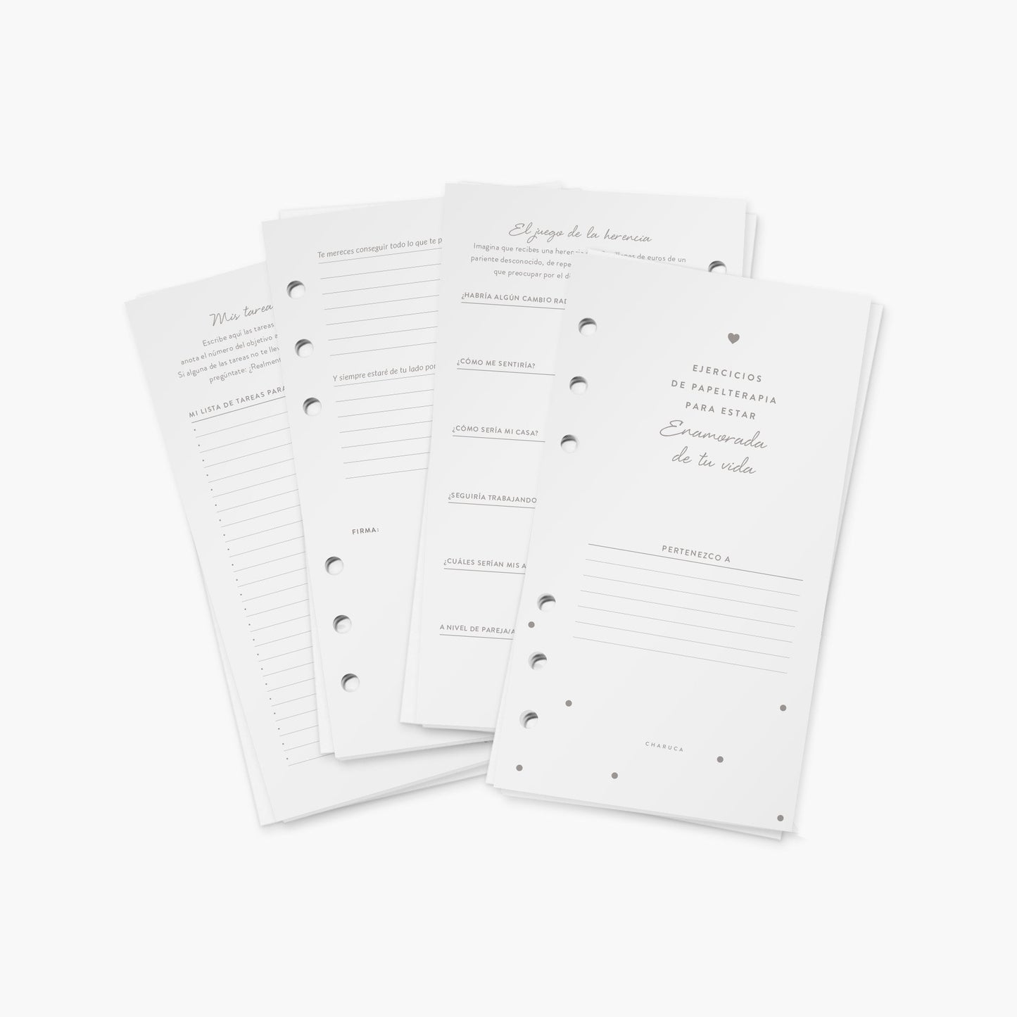 Recambio de papelterapia para planner A6.