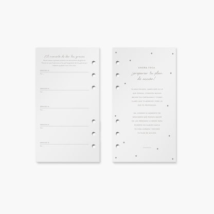 Recambio de papelterapia para planner A6.